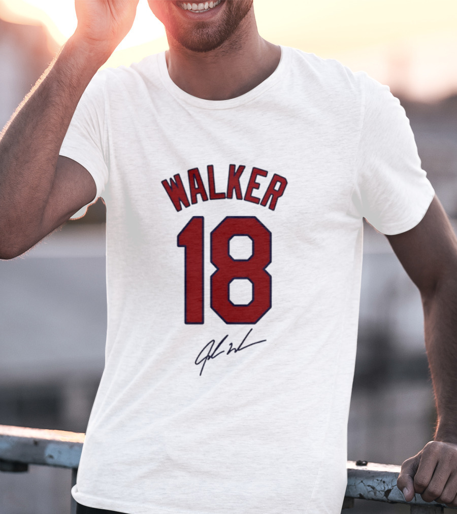 Walker 18 St Louis Cardinals Signature T-Shirt