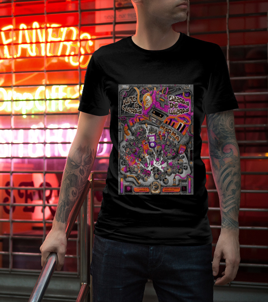 King Gizzard & The Lizard Wizard Aug 22 2026 Forest Hills Stadium Queens New York Tour Under The Bridge Brooklyn T-Shirt