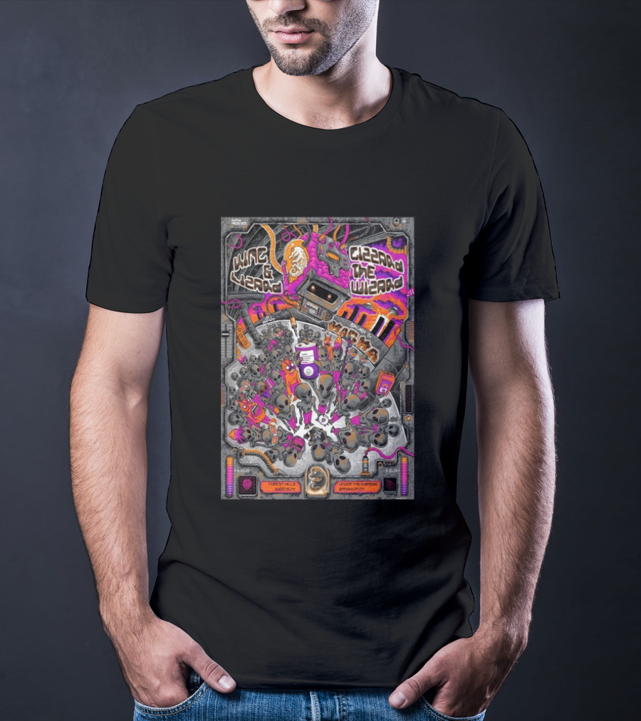 King Gizzard & The Lizard Wizard Aug 22 2026 Forest Hills Stadium Queens New York Tour Under The Bridge Brooklyn T-Shirt