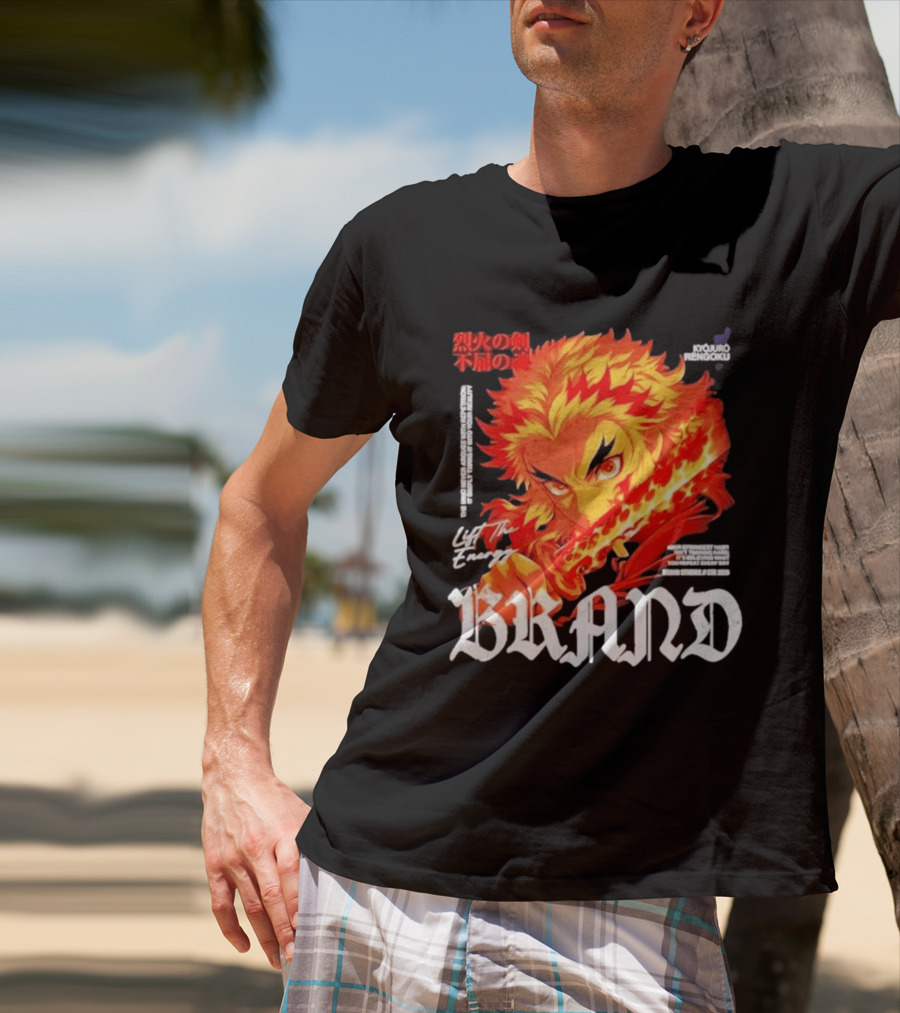 Kyojuro Rengoku Lift The Energy Flame Sword T-Shirt