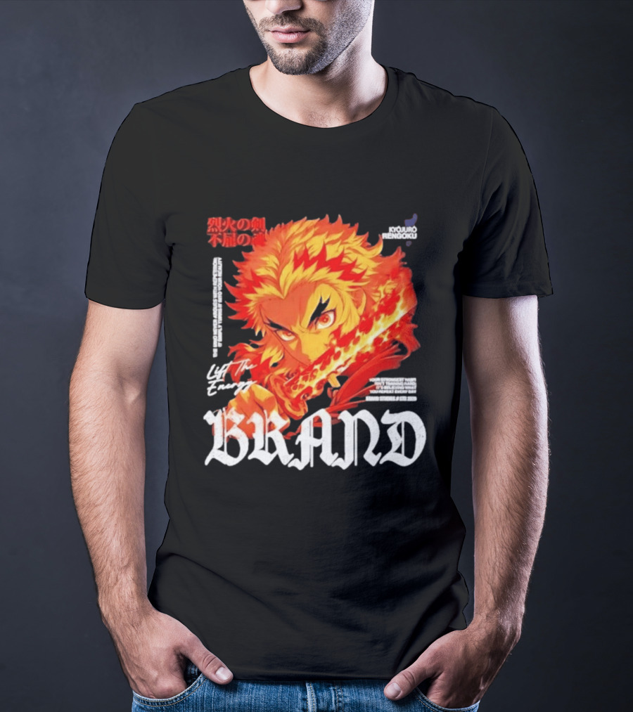 Kyojuro Rengoku Lift The Energy Flame Sword T-Shirt