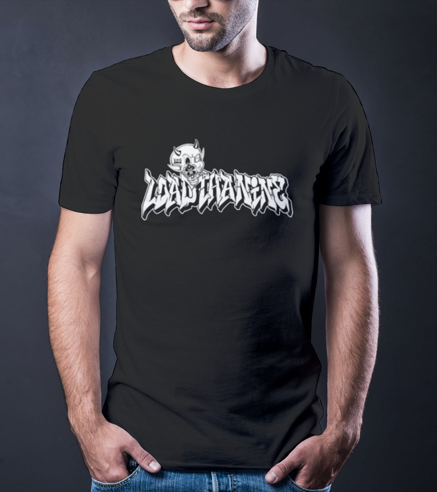 Loadthanine Devil1 Graffiti Style Demon Cartoon T-Shirt