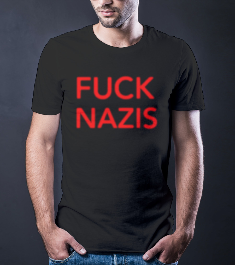 Merchnow Store I Declare War Fuck Nazis Black T-Shirt