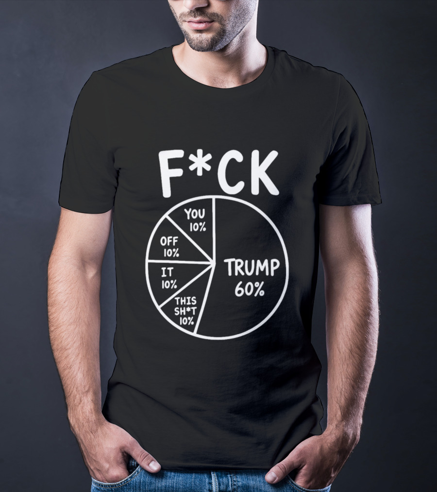 F*ck Trump Pie Chart Meme 60% You Off It This Sh*t 10% T-Shirt