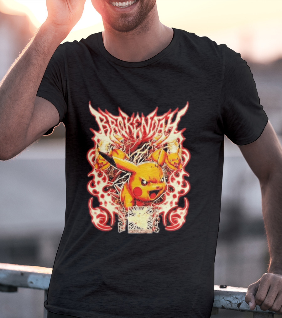 Brokendah High Voltage Pikachu Pokémon Electric Burst T-Shirt