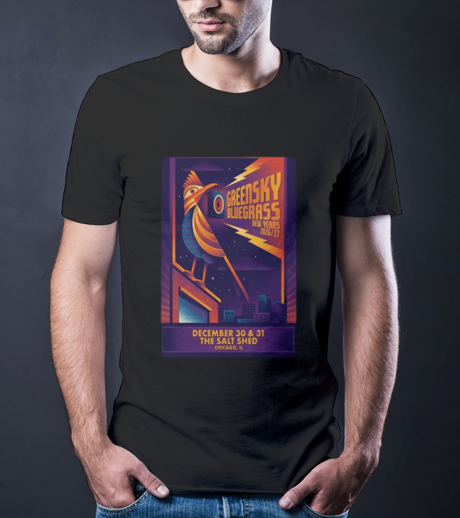 GreenSky Bluegrass New Years 2026/27 December 30 & 31 The Salt Shed Chicago IL T-Shirt