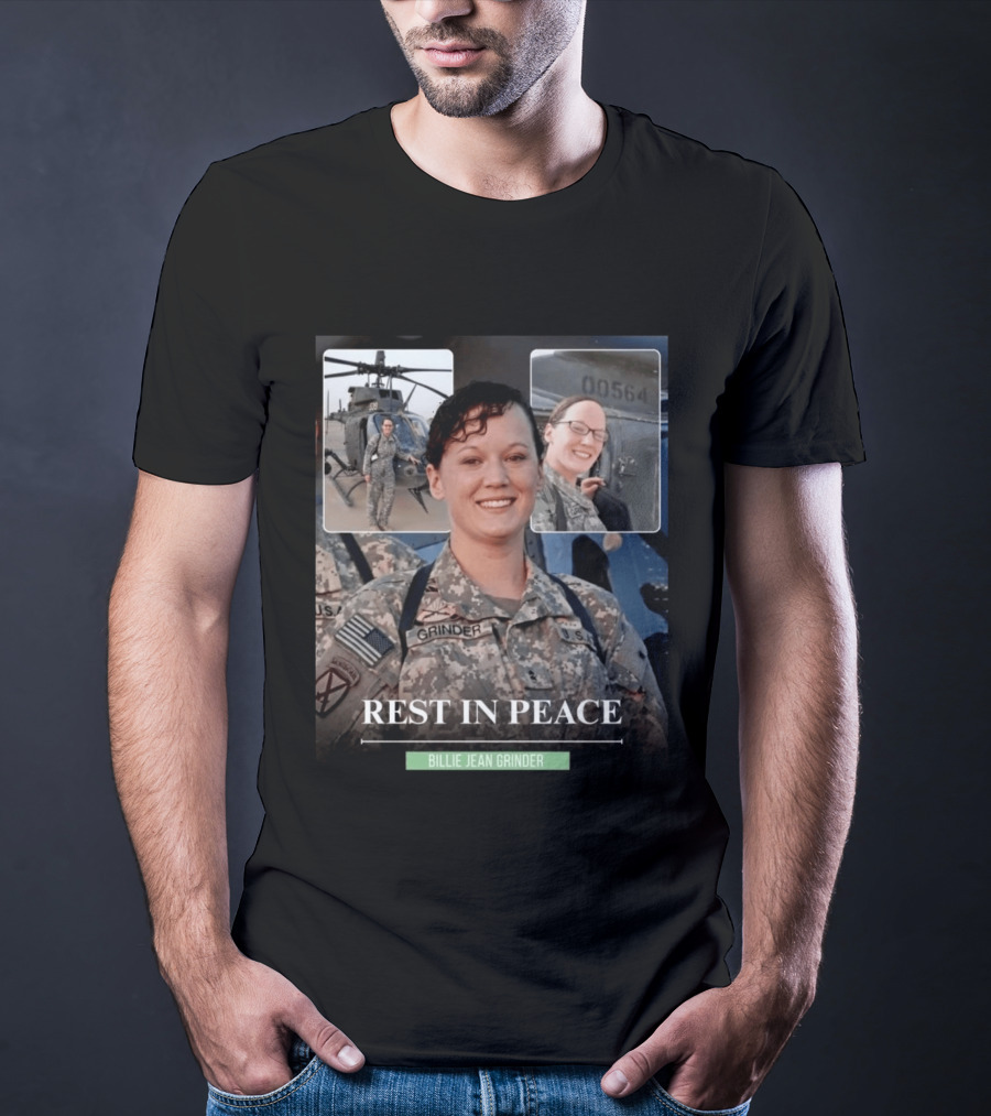 Rest In Peace Billie Jean Grinder Us Army Service T-Shirt