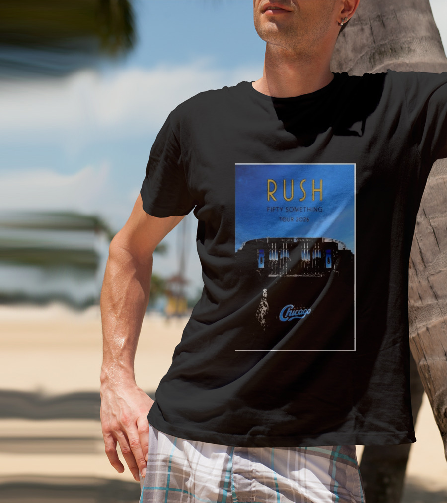 RUSH Fifty Something Tour 2026 Chicago Stadium T-Shirt