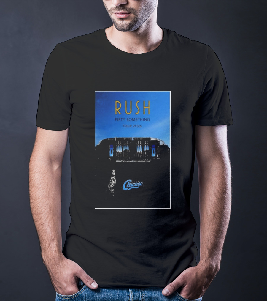 RUSH Fifty Something Tour 2026 Chicago Stadium T-Shirt