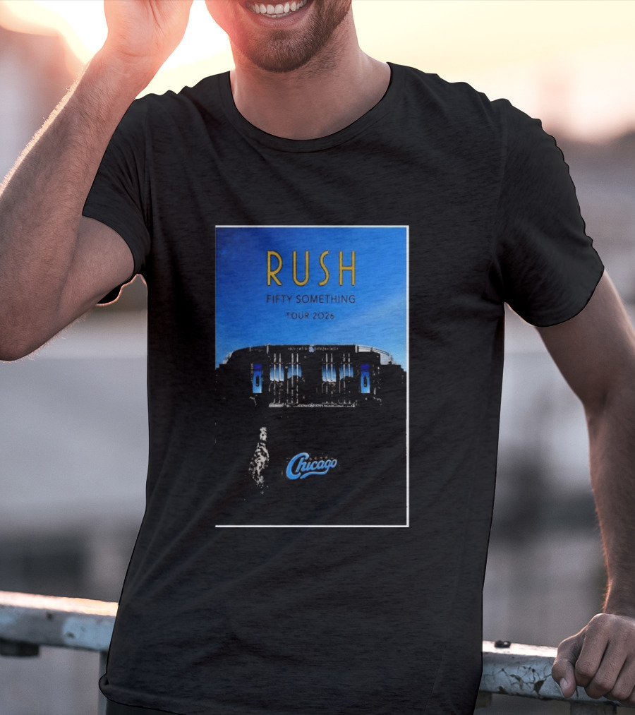 RUSH Fifty Something Tour 2026 Chicago Stadium T-Shirt