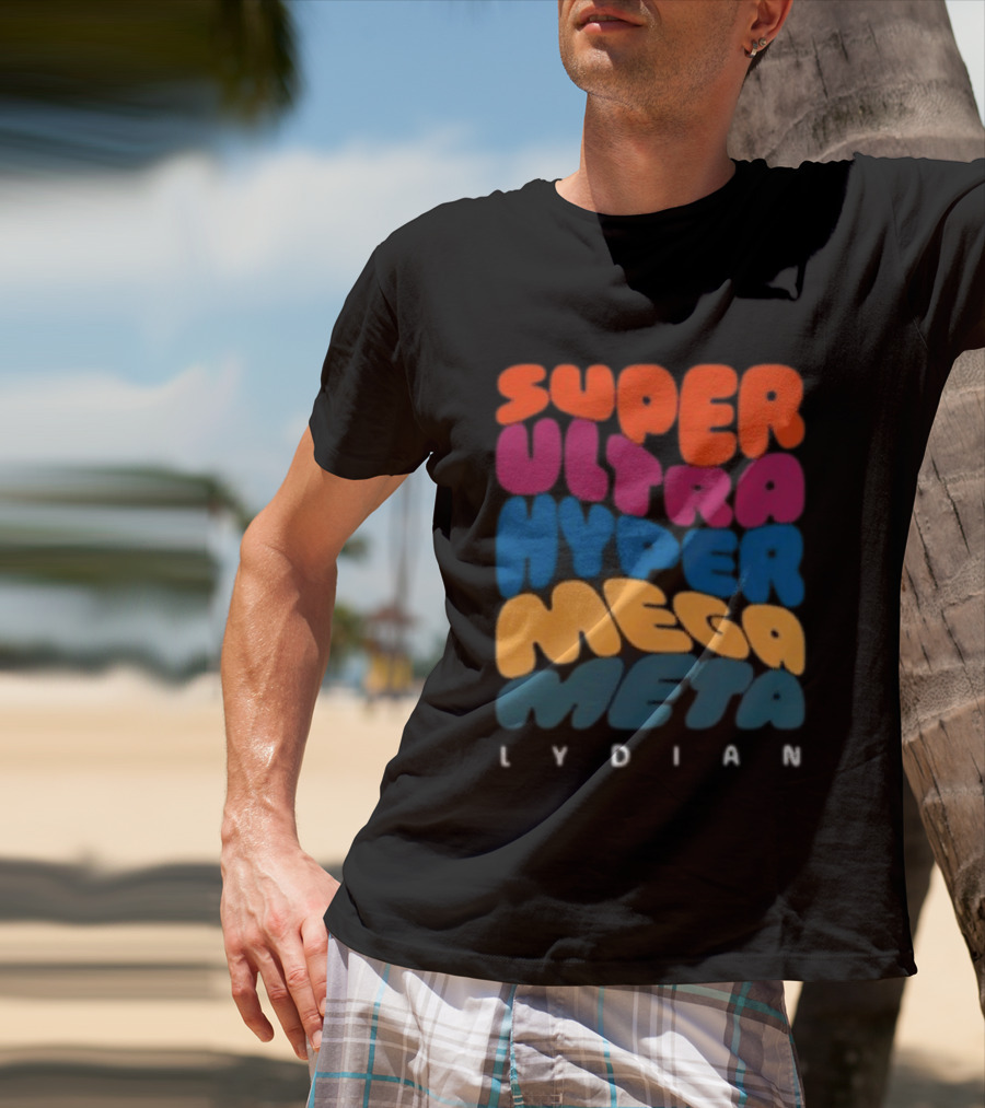 Jacob Collier Store Super Ultra Hyper Mega Meta Lydian Bold Colorful T-Shirt