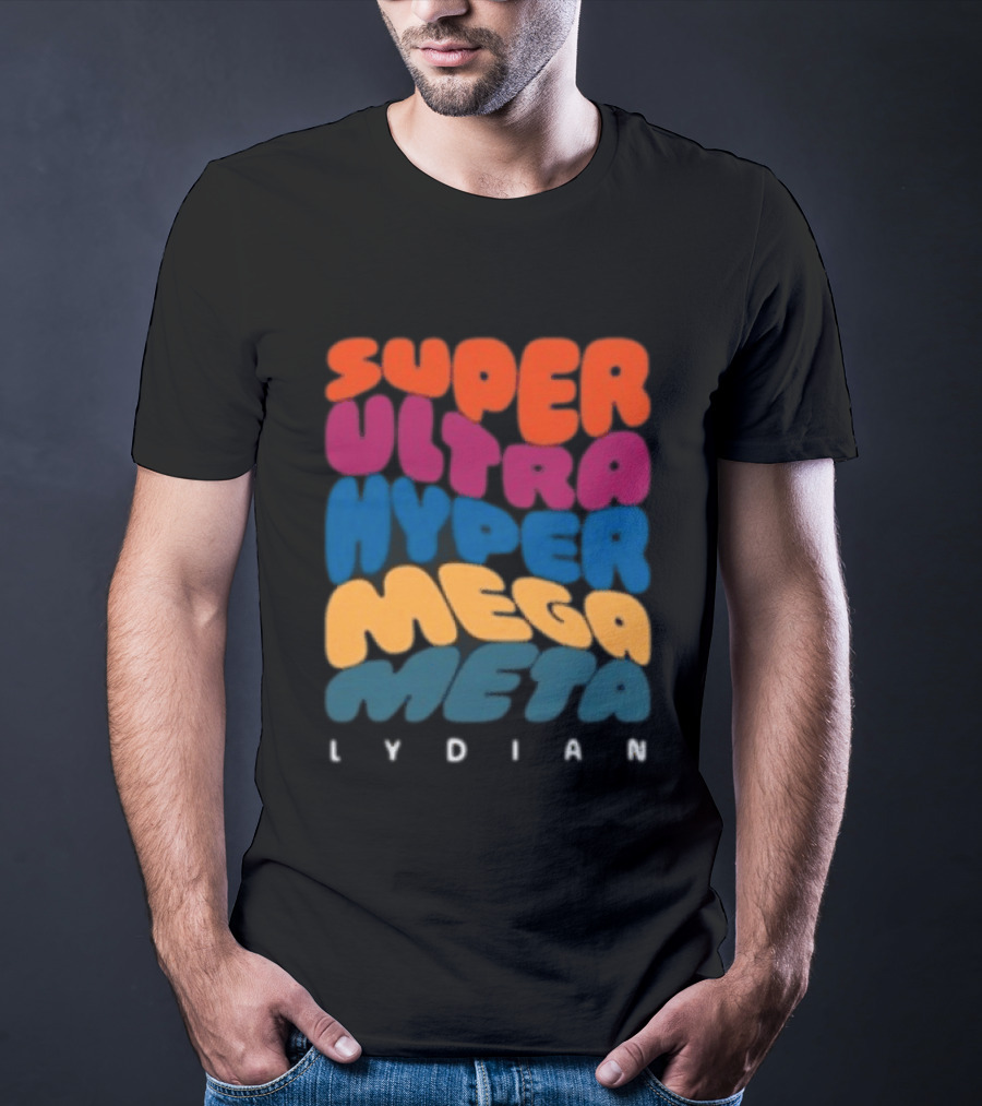 Jacob Collier Store Super Ultra Hyper Mega Meta Lydian Bold Colorful T-Shirt