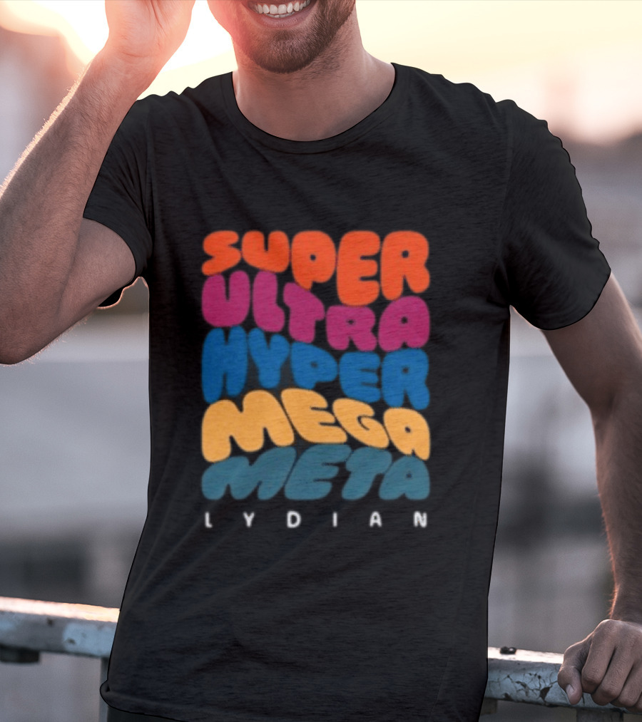 Jacob Collier Store Super Ultra Hyper Mega Meta Lydian Bold Colorful T-Shirt