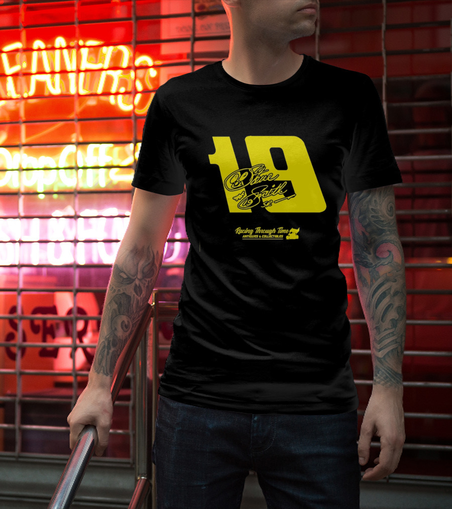 Steve Smith Sr 19 Racing Through Time Antiques Collectibles T-Shirt