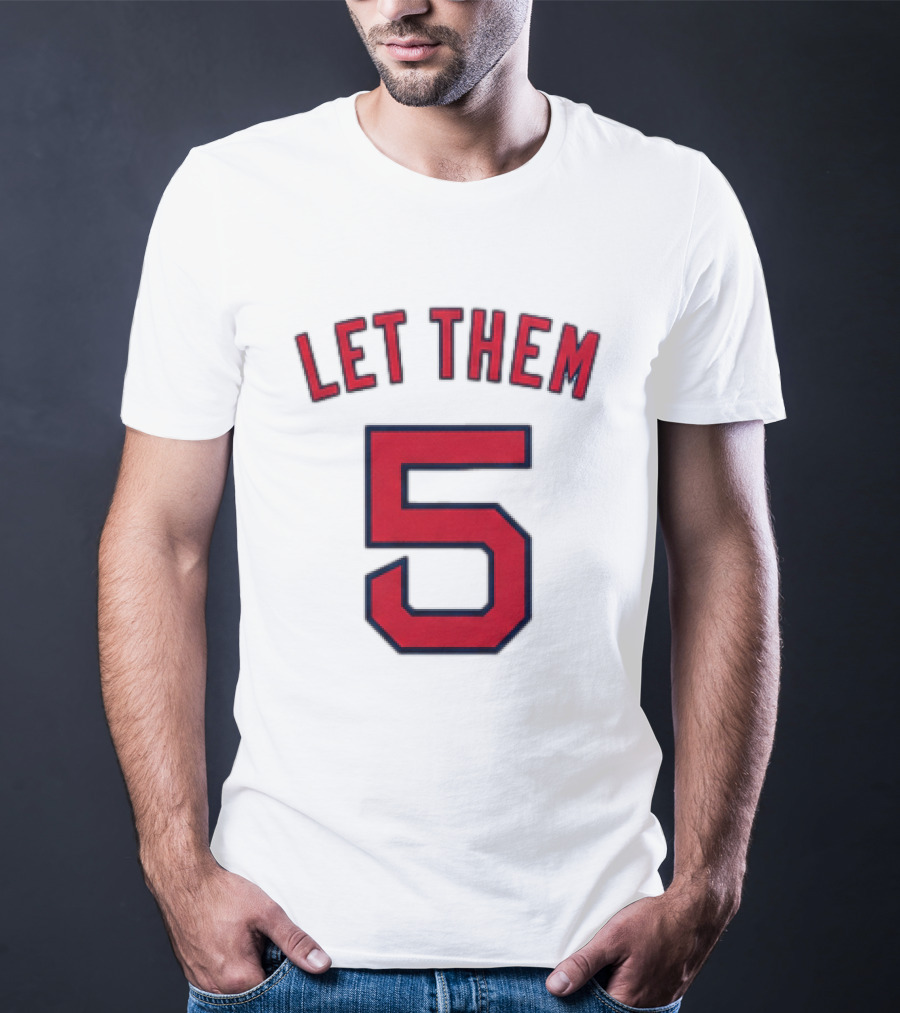 2026 Red Sox Let Them 5 Jersey Giveaway Red Sox Promotion T-Shirt