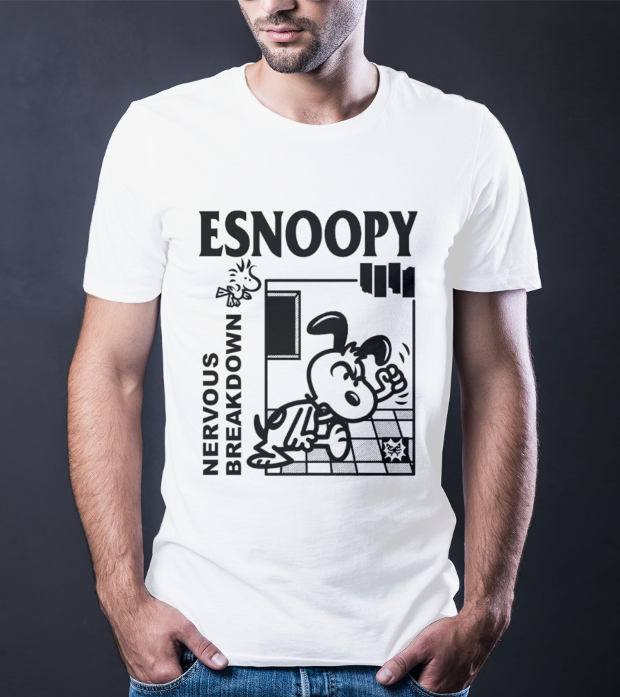 ESNOOPY Nervous Breakdown Comic T-Shirt