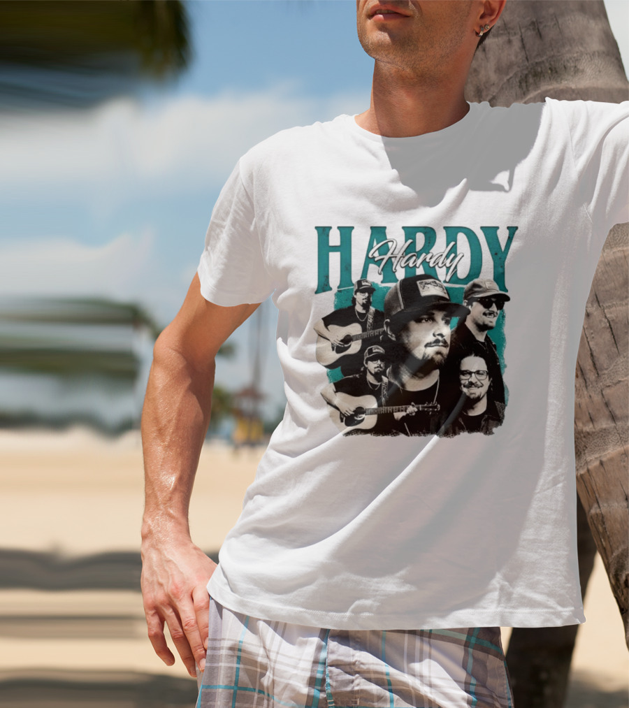 Hardy Country Music Singer Montage Collage T-Shirt
