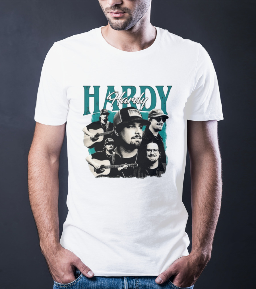 Hardy Country Music Singer Montage Collage T-Shirt