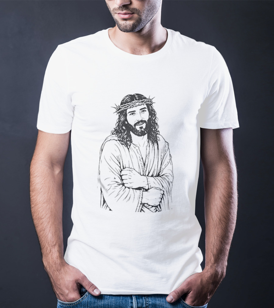 Jesus UFC Dustin Poirier Meme Sketch T-Shirt