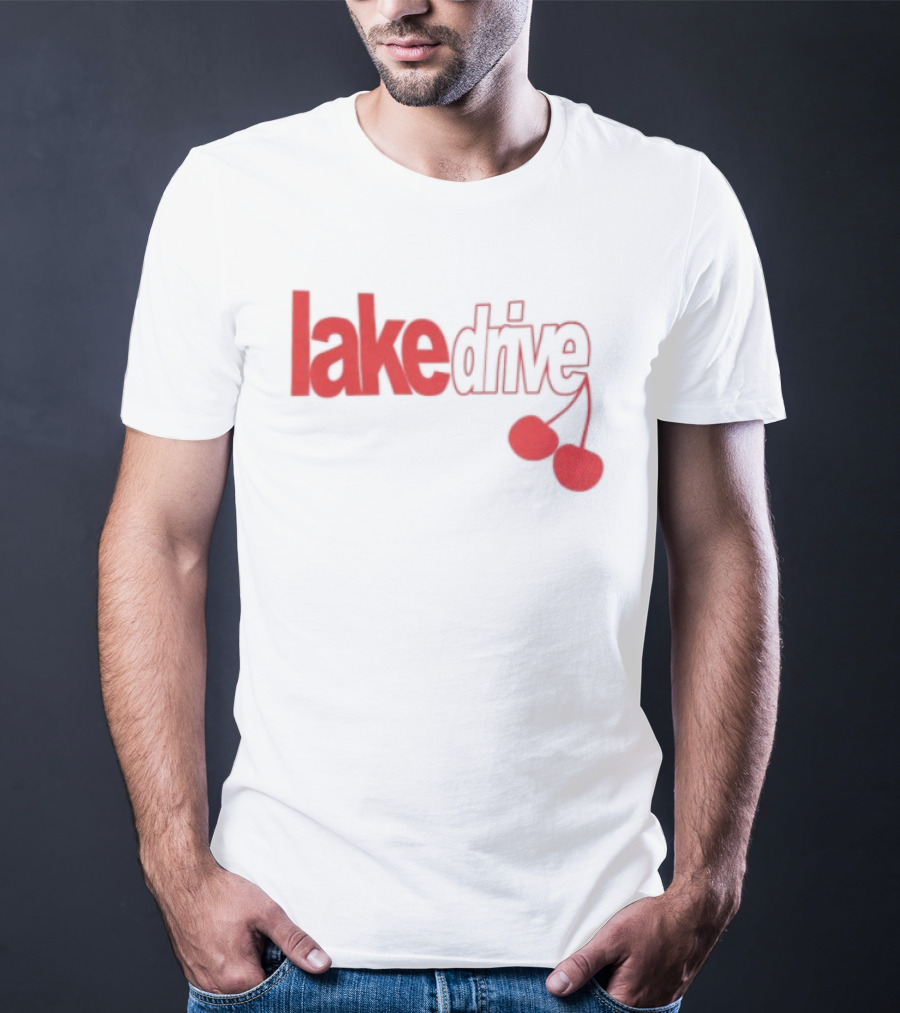 Lake Drive Cherry Ringer Retro Style Vibes T-Shirt
