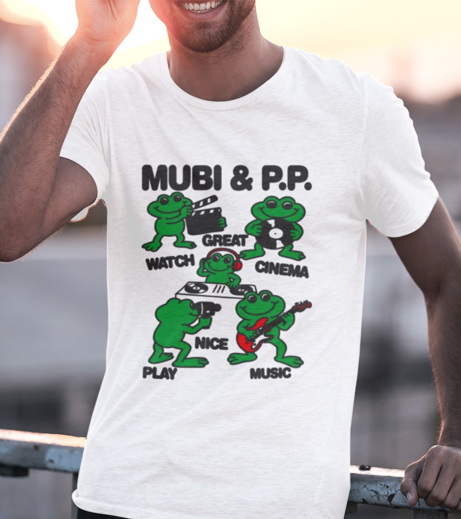 Mubi & P.P. Great Cinema Play Nice Music T-Shirt