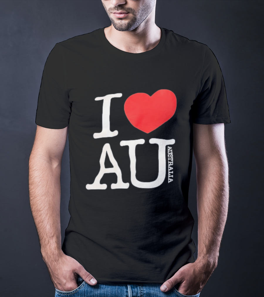 I Love AU Heart Australia Souvenir T-Shirt