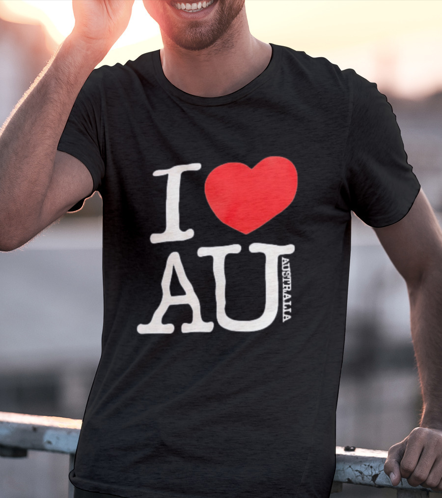 I Love AU Heart Australia Souvenir T-Shirt