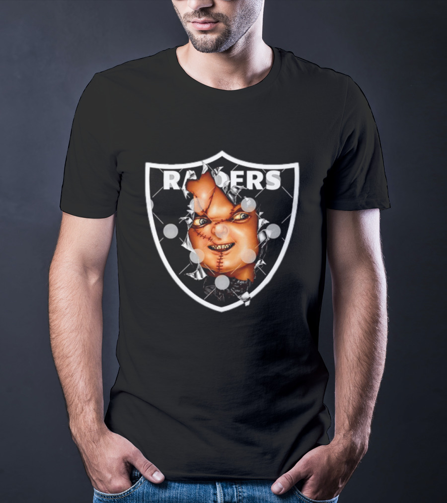 Chucky Doll Raiders Horror Las Vegas NFL T-Shirt