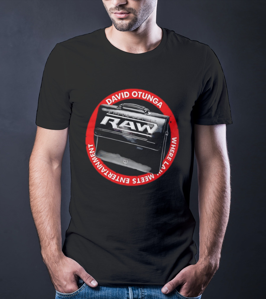 David Otunga Raw Attorney Briefcase Where Law Meets Entertainment T-Shirt
