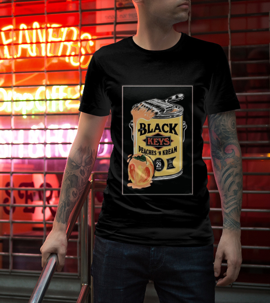 The Black Keys Peaches 'N Kream July 29 2026 St. Augustine Florida T-Shirt