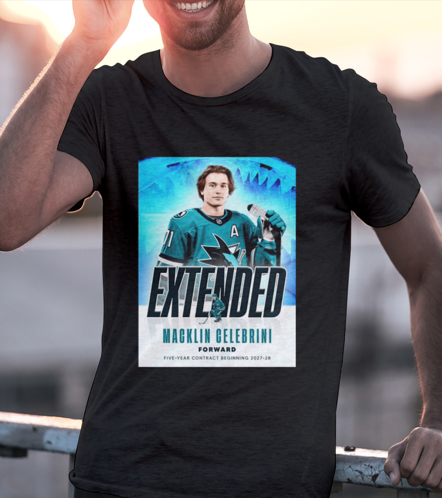 Extended Macklin Celebrini Forward Five Year Contract Beginning 2027 28 T-Shirt