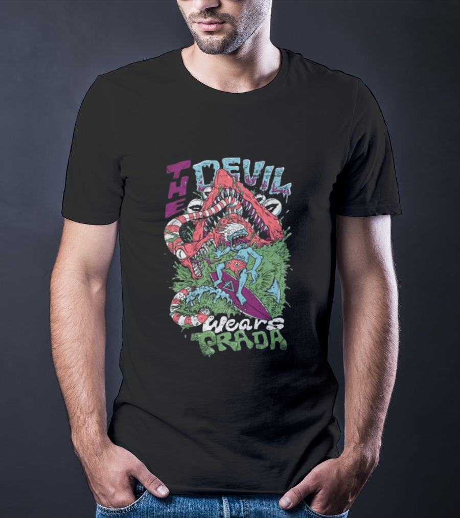 The Devil Wears Prada Surf's Up Crocodile Monster Scene T-Shirt