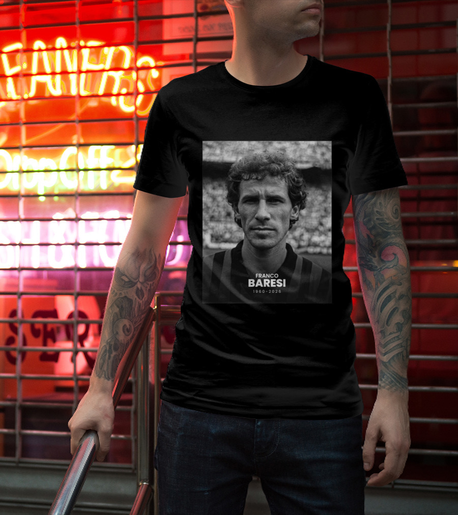 Franco Baresi 1960 2026 Football Legend T-Shirt