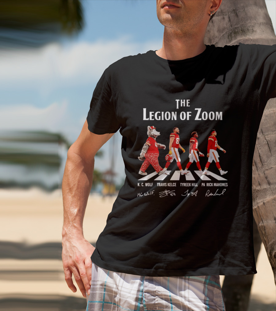 The Legion Of Zoom Kc Wolf Travis Kelce Tyreek Hill Patrick Mahomes T-Shirt