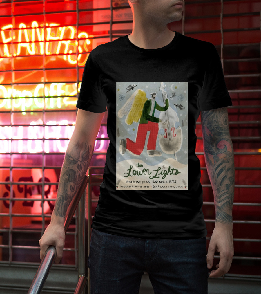 The Lower Lights Christmas Concerts December 10 11 12 2026 Salt Lake City Utah Angel T-Shirt