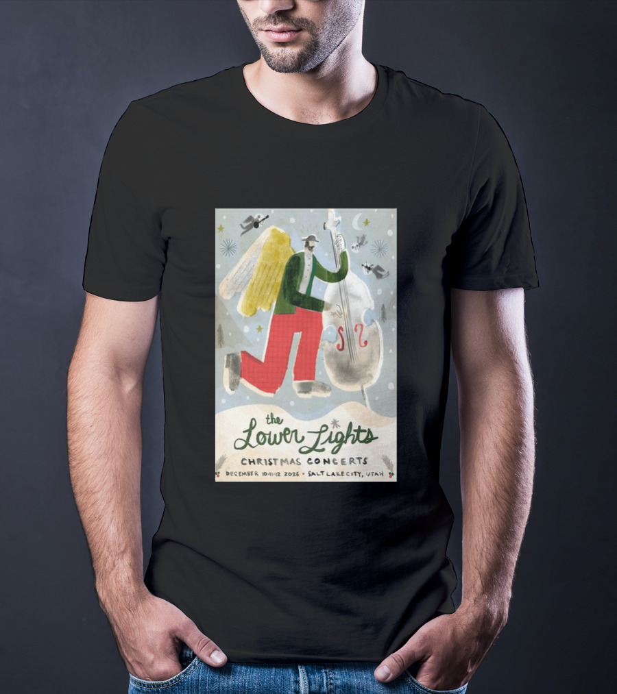 The Lower Lights Christmas Concerts December 10 11 12 2026 Salt Lake City Utah Angel T-Shirt