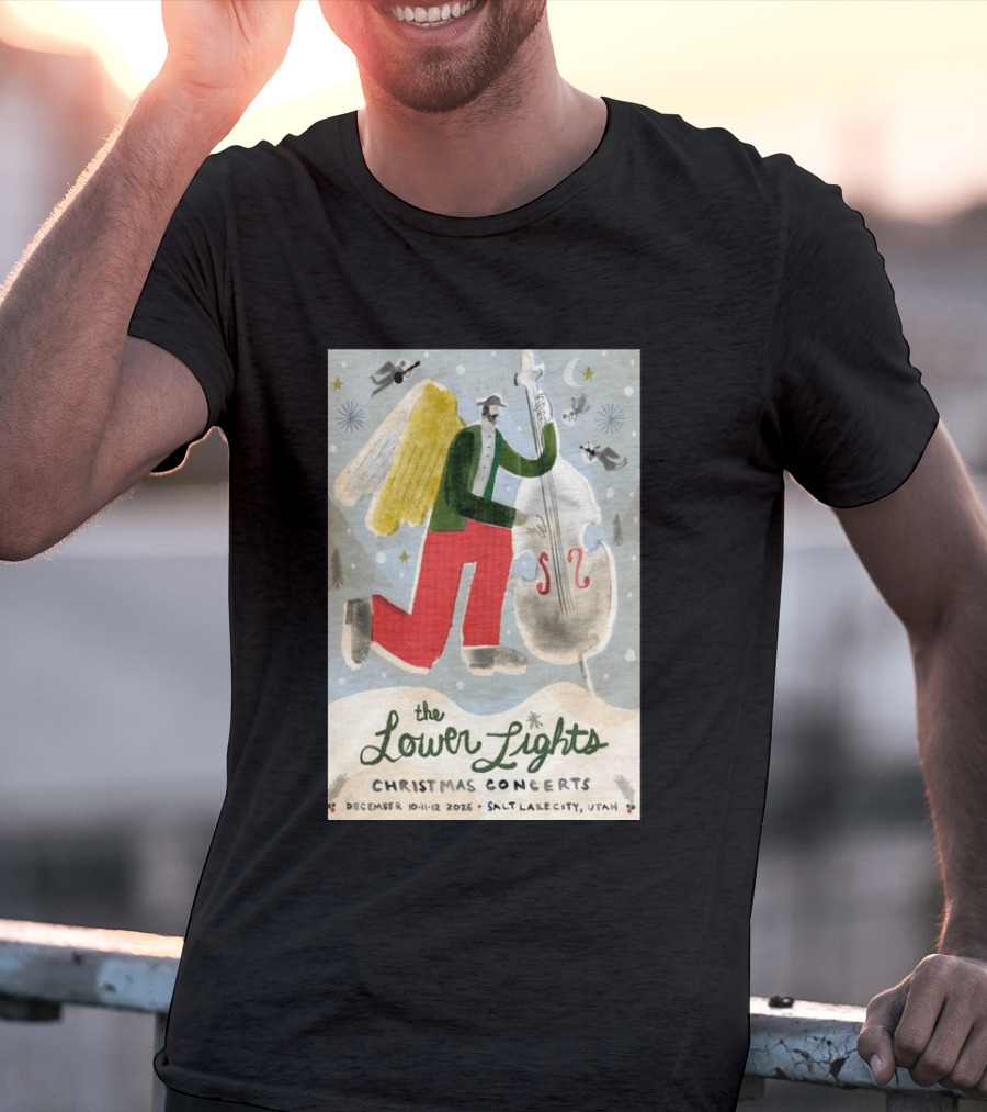 The Lower Lights Christmas Concerts December 10 11 12 2026 Salt Lake City Utah Angel T-Shirt