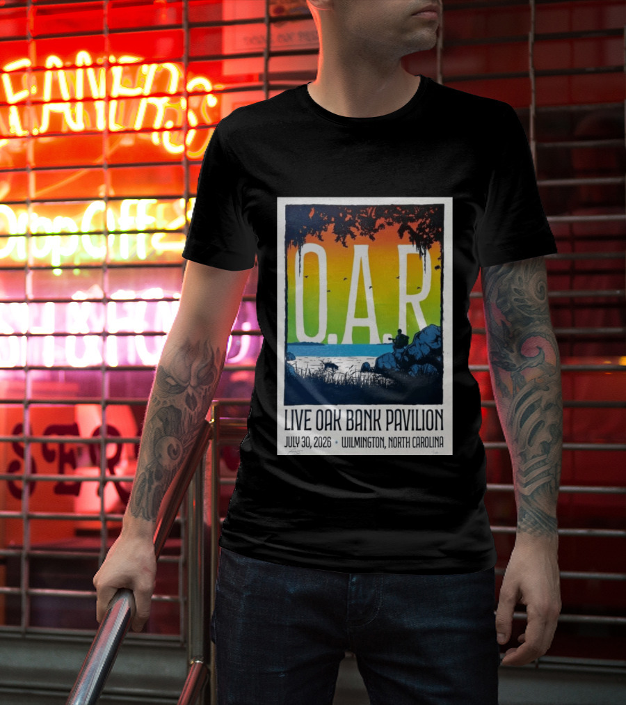 O.A.R. Live Oak Bank Pavilion July 30 2026 Wilmington North Carolina T-Shirt
