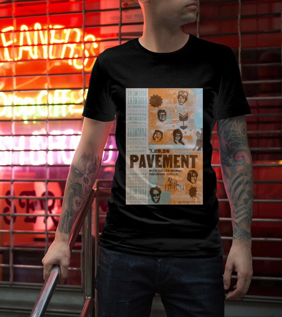 Pavement With Soccer Mommy Ryman Auditorium Nashville July 28 2026 T-Shirt