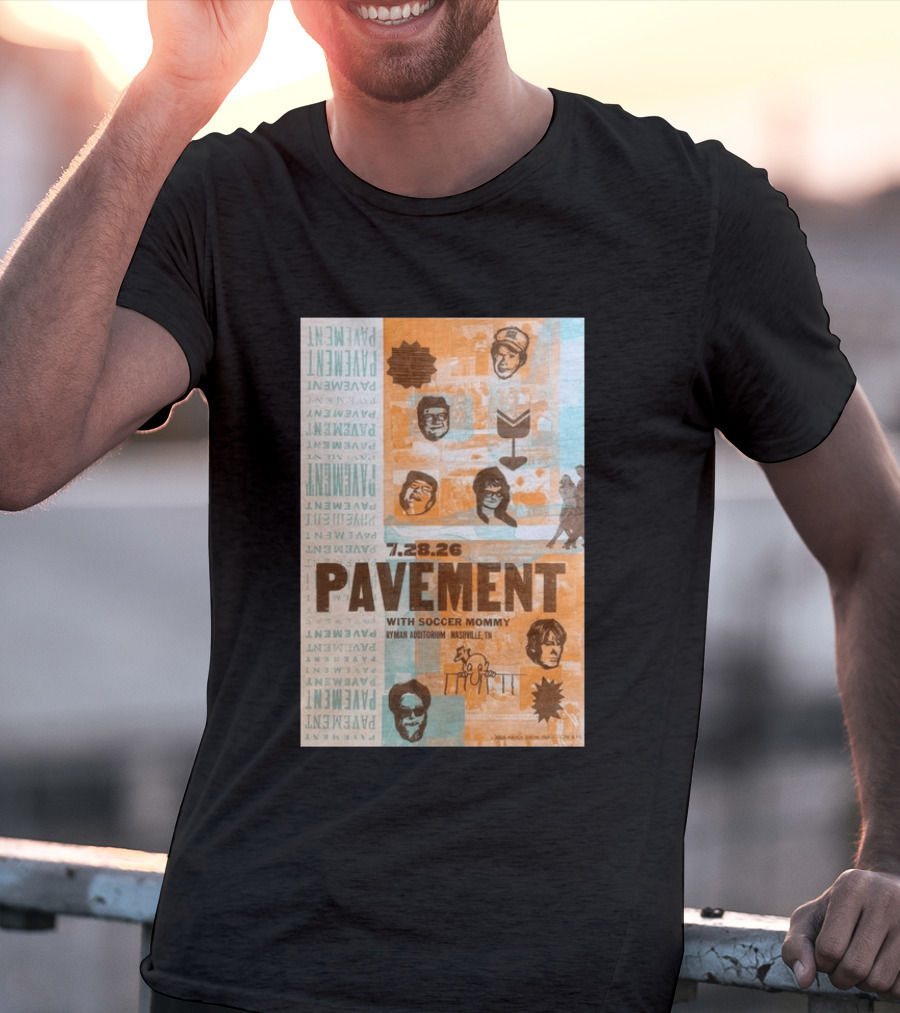 Pavement With Soccer Mommy Ryman Auditorium Nashville July 28 2026 T-Shirt