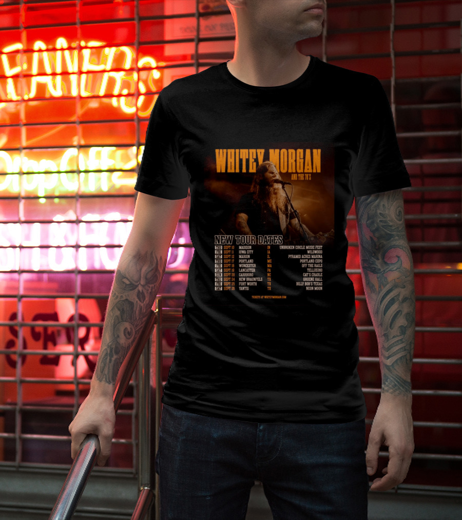 Whitey Morgan And The 78's New Tour Dates 2026 Concert Schedule T-Shirt
