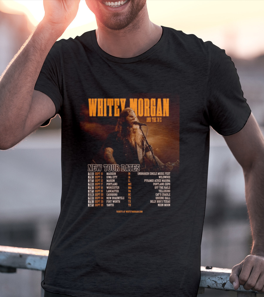 Whitey Morgan And The 78's New Tour Dates 2026 Concert Schedule T-Shirt