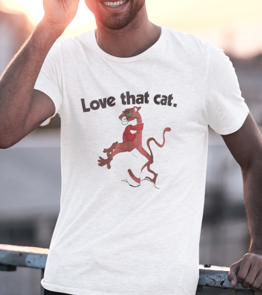 Love That Cat Cool Pink Panther T-Shirt