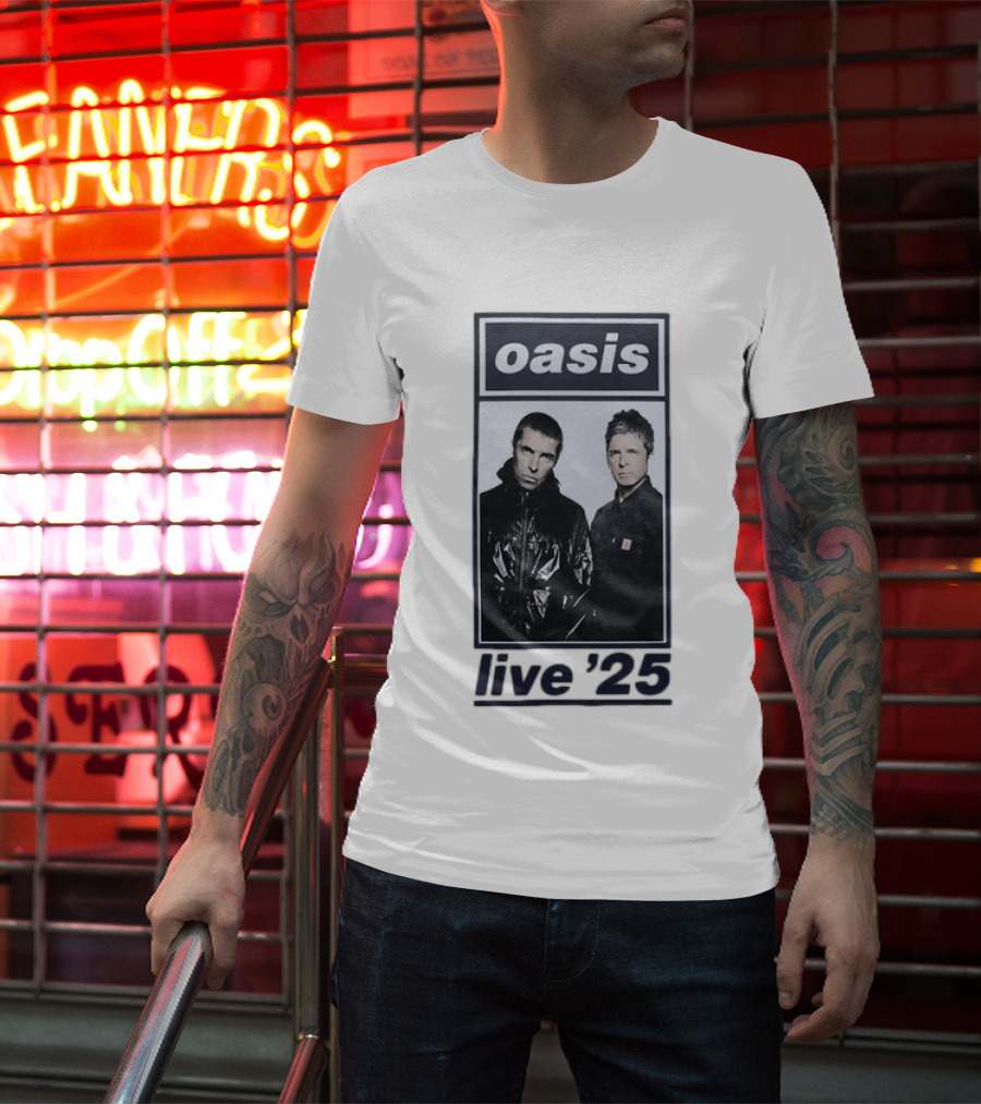 Oasis Live 2025 Liam Gallagher Band Tour T-Shirt