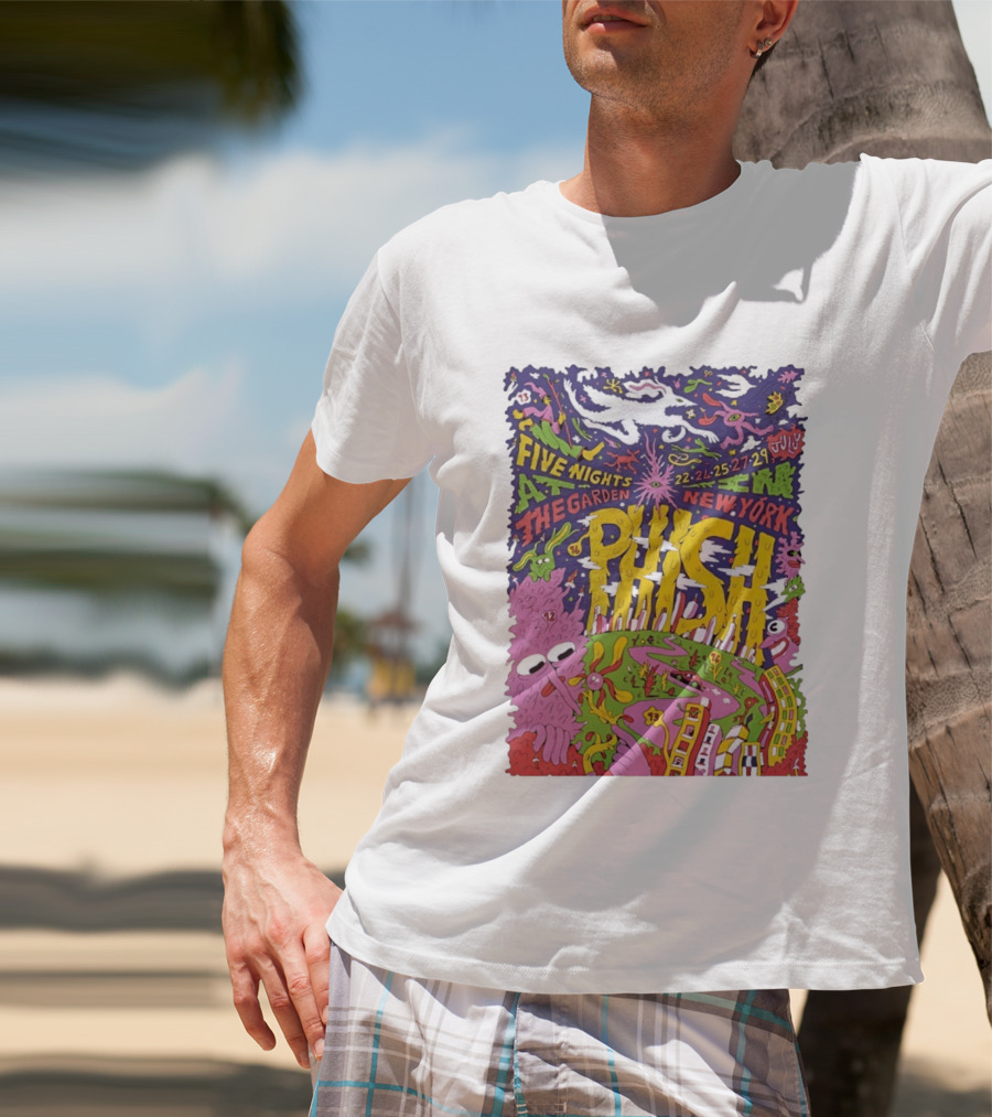 Phish Five Nights At The Garden New York July 2023 Concert T-Shirt