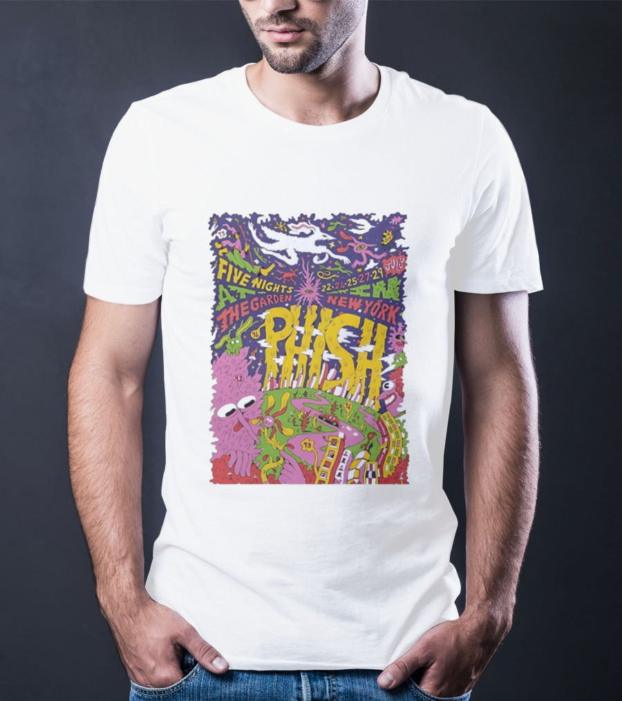 Phish Five Nights At The Garden New York July 2023 Concert T-Shirt