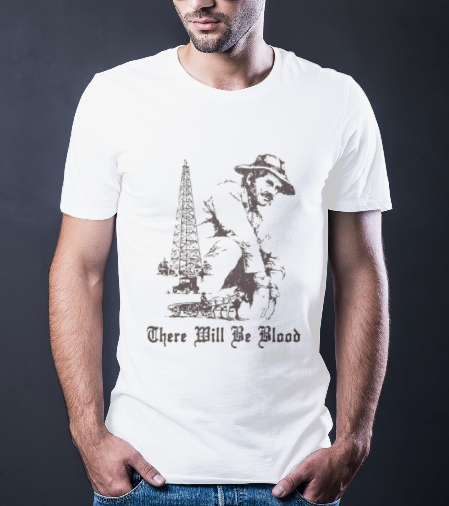 There Will Be Blood Rusty Mailbox Store Oil Derrick Cowboy T-Shirt