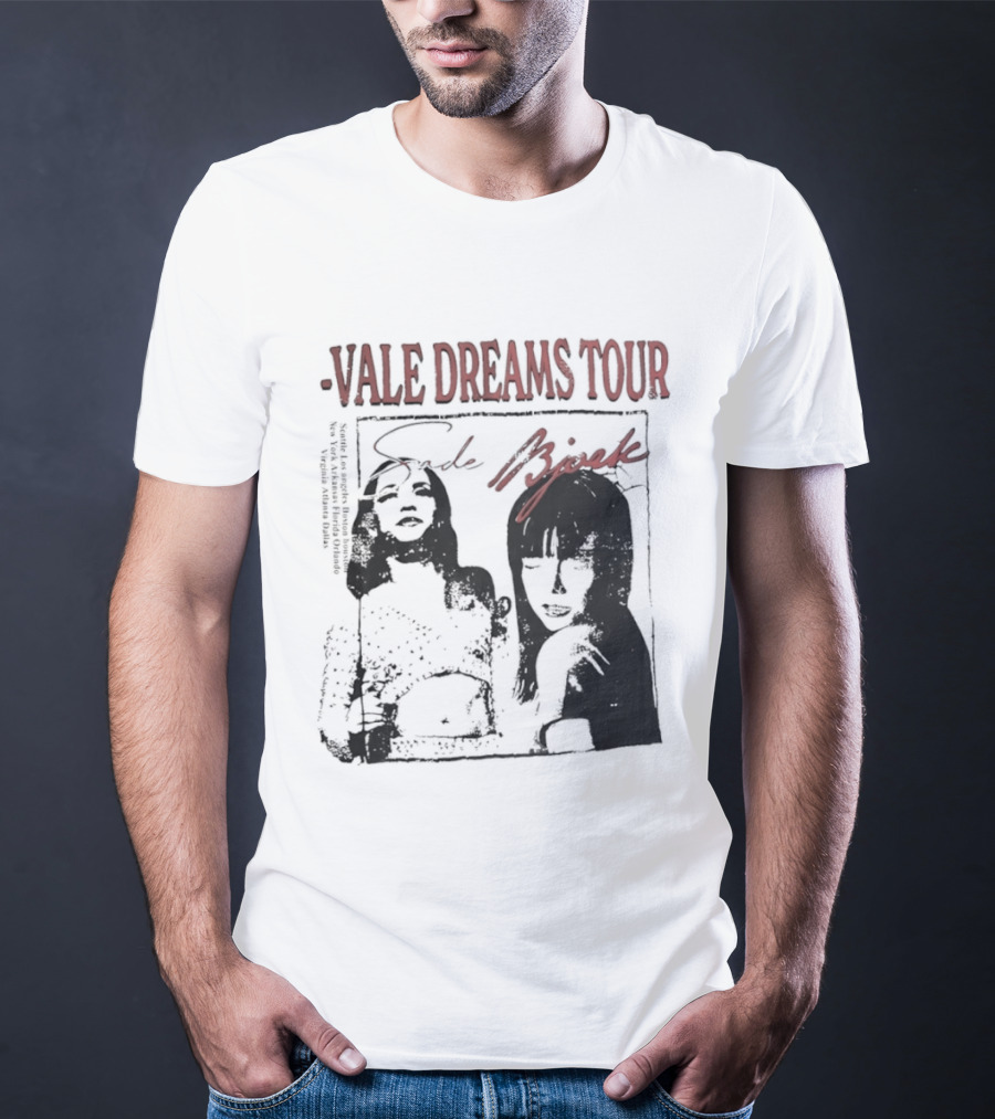 Vale Dreams Tour Sade Bjork 90s T-Shirt