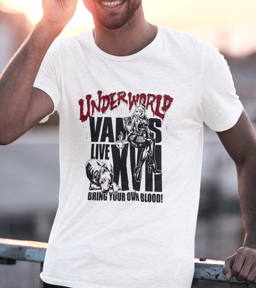 Underworld Vamps Live XVII Bring Your Own Blood Dripping Horror Aesthetic T-Shirt