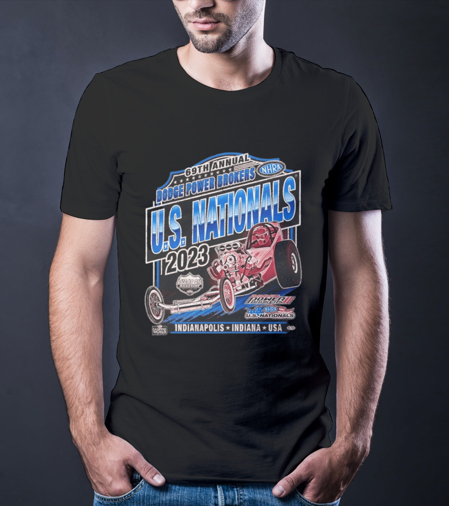 69th Annual Dodge Power Brokers NHRA U.S. Nationals 2023 Lucas Oil Raceway Indianapolis Indiana USA T-Shirt